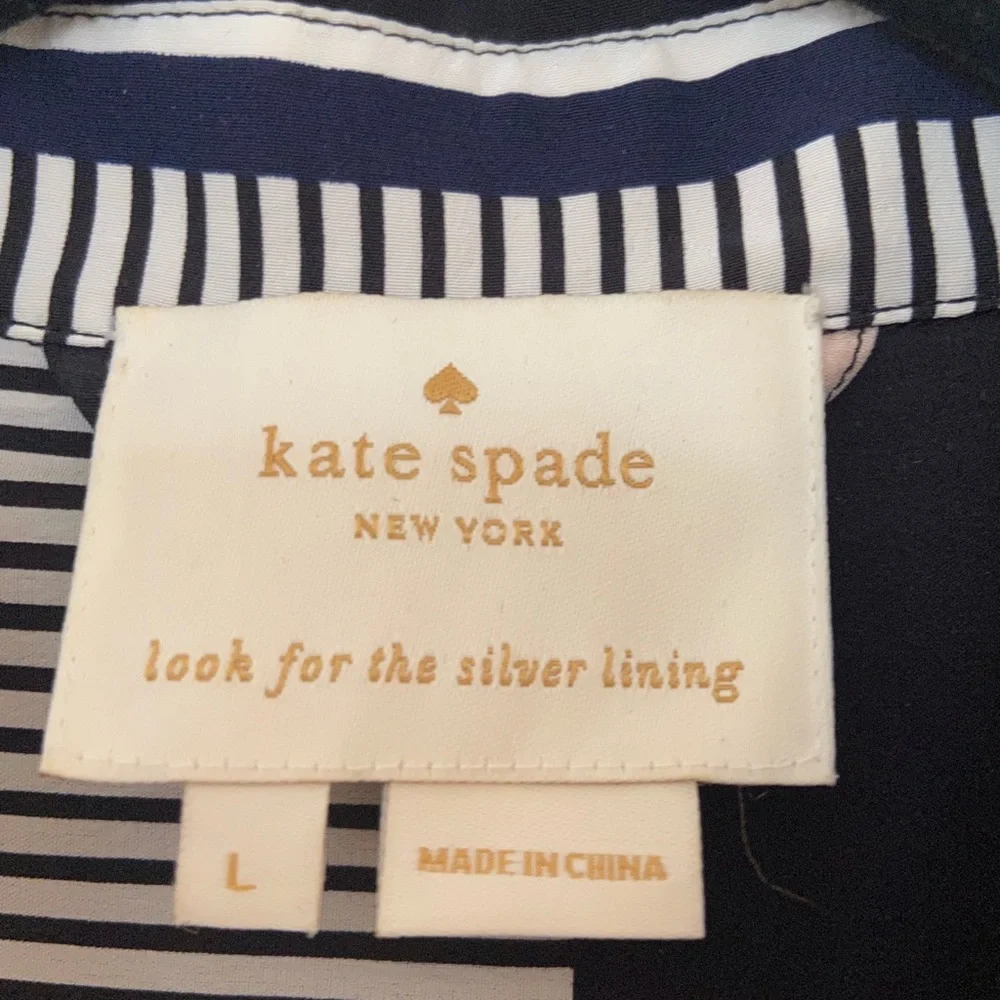 NWOT Kate Spade Geo Wrap Silk  Dress.Size Large